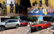 Aseguran m�s de 2 mil 800 dosis de droga y veh�culos robados durante cateo en Guaymas