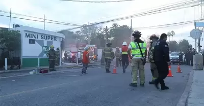 Incendio en la colonia San Benito