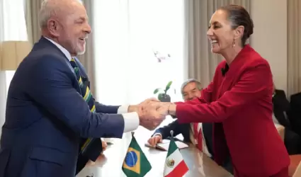 Luiz In�cio Lula da Silva, agradeci� a Claudia Sheinbaum
