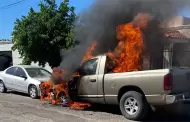 Incendio de dos veh�culos deja cuantiosos da�os materiales en Villa Sat�lite