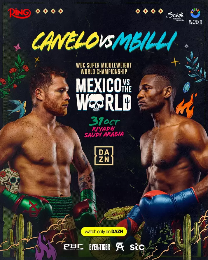 'Canelo' Álvarez y Mbilli